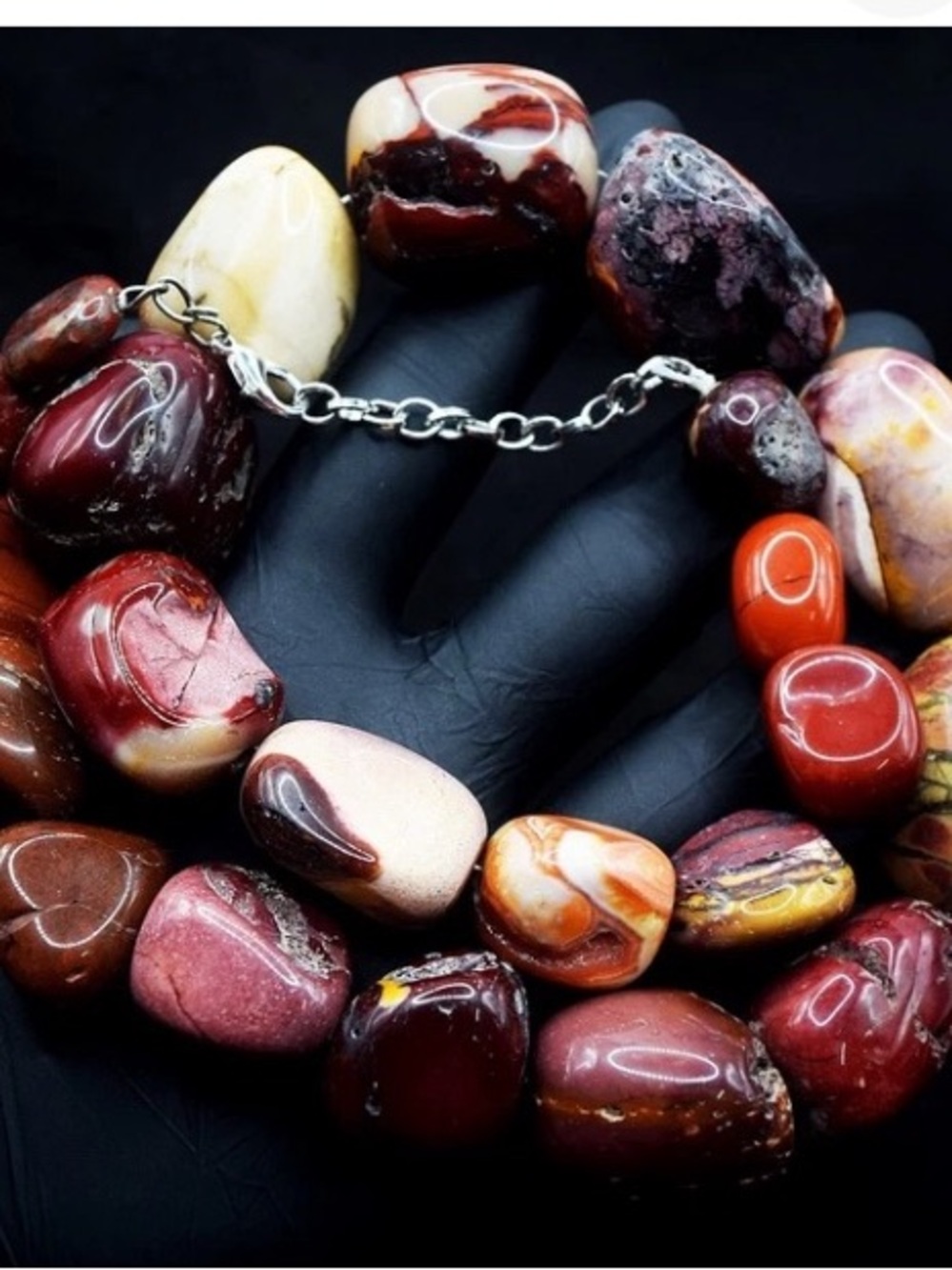 Stunning Red Mookaite Necklace
